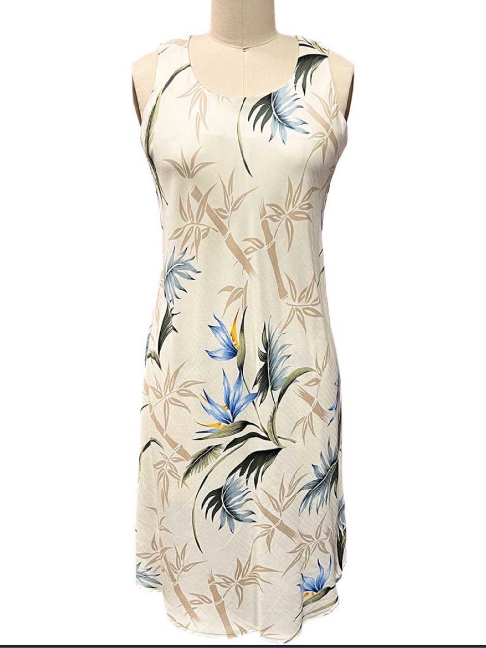 Paradise Found Hawaii Dress Women S Rayon Bird of Paradise Tropical NWT